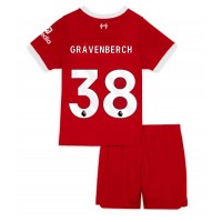 Dětský fotbalový dres Liverpool Ryan Gravenberch #38 2023-24 Domácí Krátký Rukáv (+ trenýrky)